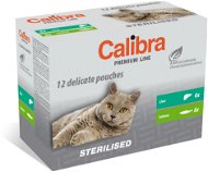 Cat Food Pouch Calibra Cat  Premium Steril. Multipack Pouches 12 × 100gr - Kapsička pro kočky