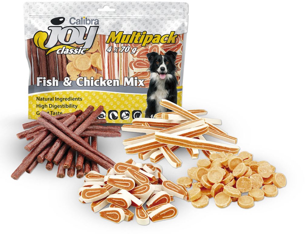 Calibra Joy Dog Multipack Fish Chicken Mix 4 70g Dog Treats