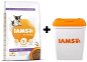 IAMS Dog Puppy Small & Medium Chicken 12kg + 15kg Feed Container - Pet Food Set
