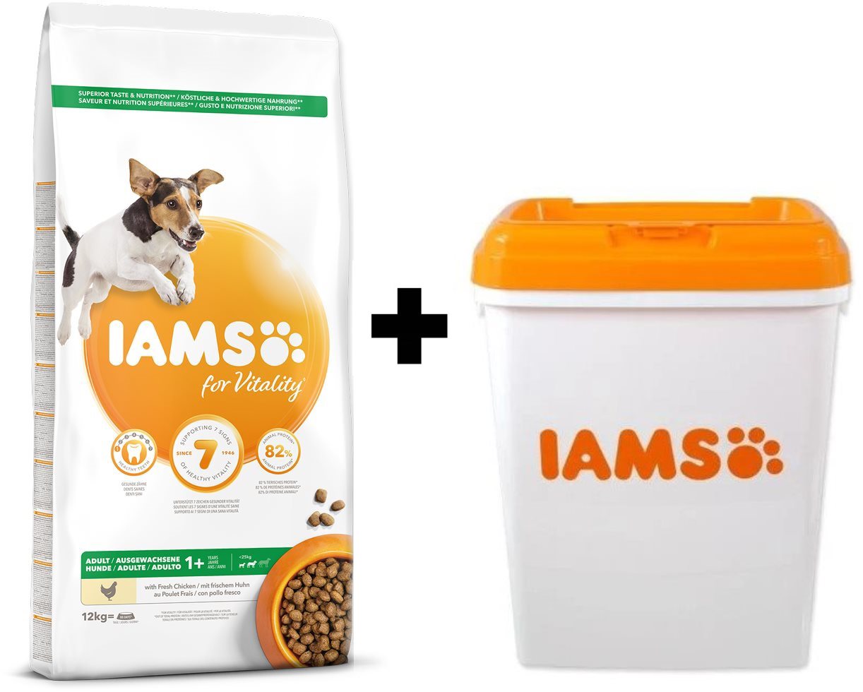 IAMS Dog Adult Small Medium Chicken 12kg IAMS Dog Food