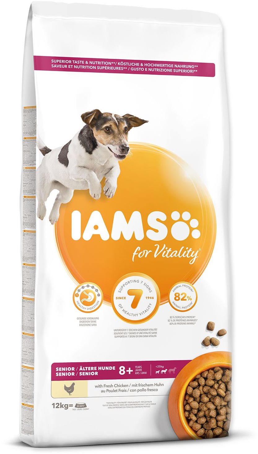 Iams senior 2025 dog food 15kg