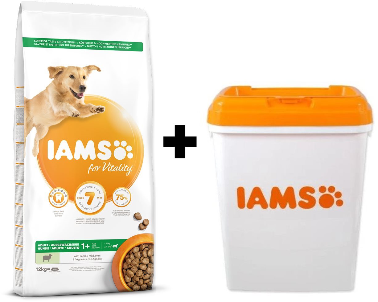 Iams large breed dog hotsell food 12kg