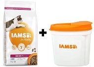 IAMS Cat Senior Ocean Fish 2kg + IAMS Cat Food Container 2kg - Pet Food Set
