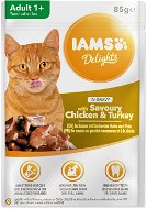 IAMS Chicken and Turkey Meat in Sauce, 85g - Cat Food Pouch