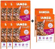 Pocket of Iams Senior Chicken in Sauce 85g 6 + 2 Pcs Free - Cat Food Pouch