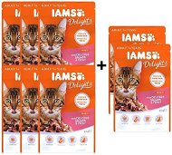 Iams Salmon and Trout Pocket in Jelly 85g 6 + 2 Pcs Free - Cat Food Pouch