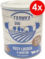 FARMKA DOG 800 g s lososem 4 ks - Konzerva pro psy