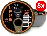 FALCO DOG 120 g losos filet, 8 ks - Konzerva pre psov