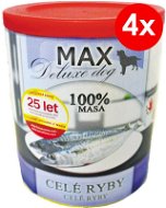 MAX Deluxe Whole Fish 800g, 4 pcs - Canned Dog Food