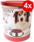 RONY hovězí 800 g, 4 ks - Konzerva pro psy