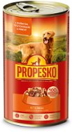 Propesko Dog Pieces of Chicken + Pasta + Carrot 1240g - Canned Dog Food