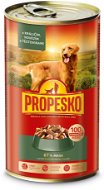 Propesko Dog Pieces of Rabbit + Beef + Pasta 1240g - Canned Dog Food