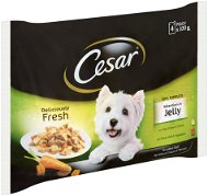 Cesar kapsička masový výběr v želé pro dospělé psy 4 × 100 g - Kapsička pro psy