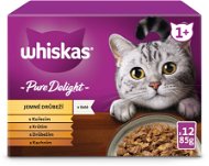 Whiskas  Pure Delight kapsičky  hydinové výber v želé pre dospelé mačky  12× 85 g - Kapsička pre mačky