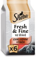 Sheba Fresh & Fine exkluzívny výber 6× 50 g - Kapsička pre mačky