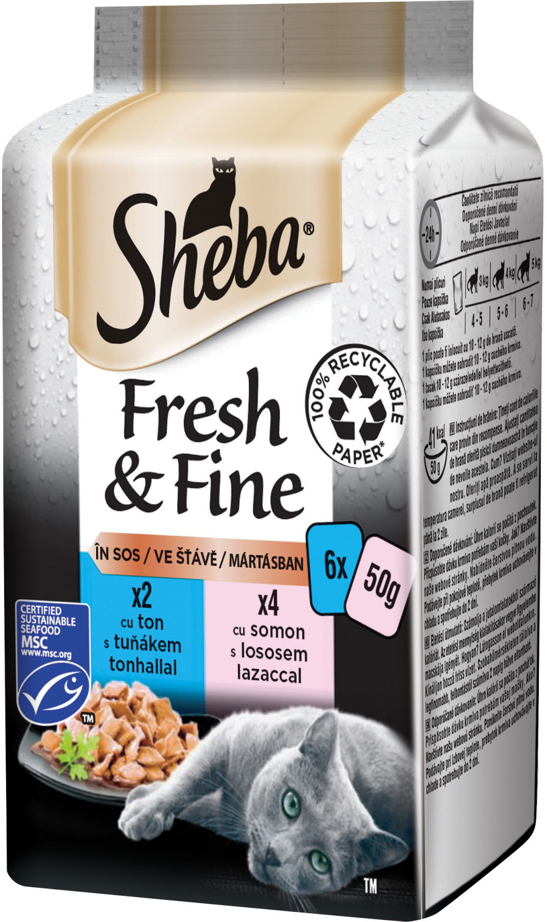 Sheba best sale 50g pouches