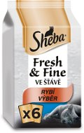 Sheba Fresh & Fine rybí výber 6× 50 g - Kapsička pre mačky