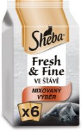 Kapsička pre mačky Sheba Fresh & Fine Mixovaný výber 6× 50 g - Kapsička pro kočky