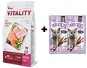 Akinu VITALITY cat kitten chicken &amp; fish 1,5 kg + Stickies for cats 6 × 5 g, free turkey sticks - Set