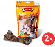 Grand Vepřová kost sušená 2 × 1 ks, zip - Pamlsky pro psy