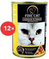 Fine Cat Konzerva pro kočky duo kuřecí s telecím 12 × 415 g - Konzerva pro kočky