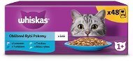 Whiskas Pouches for Adult Cats: Fish Selection in Jelly 48 x 100g - Cat Food Pouch