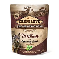 Carnilove Dog Pouch Food Paté Venison with Strawberry Leaves 300g - Dog Food Pouch