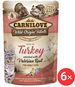 Carnilove Cat Pouch Rich in Turkey Enriched with Valerian 6 × 85 g - Kapsička pro kočky