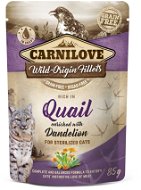 Carnilove Cat Pouch Rich in Quail Enriched with Dandelion for sterilized 85 g - Kapsička pro kočky