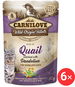 Carnilove Cat Pouch Rich in Quail Enriched with Dandelion for sterilized 6 × 85 g - Kapsička pro kočky