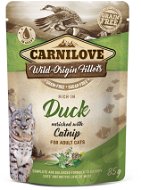 Kapsička pre mačky Carnilove Cat Pouch Rich in Duck Enriched with Catnip 85 g - Kapsička pro kočky
