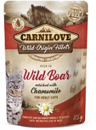 Cat Food Pouch Carnilove Cat Food Pouch Rich in Wild Boar Enriched with Chamomile 85g - Kapsička pro kočky