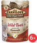 Carnilove Cat Pouch Rich in Wild Boar Enriched with Chamomile 6 × 85 g - Kapsička pro kočky