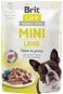 Dog Food Pouch Brit Care Mini Lamb Fillets in Gravy 85g - Kapsička pro psy