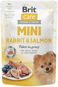 Dog Food Pouch Brit Care Mini Rabbit & Salmon Fillets in Gravy 85g - Kapsička pro psy