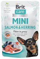 Kapsička pro psy Brit Care Mini Salmon & Herring sterilised Fillets in Gravy 85 g - Kapsička pro psy