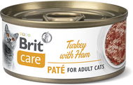 Brit Care Cat Turkey Paté with Ham 70 g - Konzerva pre mačky