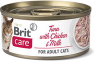 Brit Care Cat Tuna with Chicken And Milk 70 g - Konzerva pre mačky