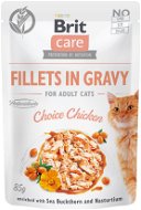 Cat Food Pouch Brit Care Cat Fillets in Gravy Choice Chicken 85g - Kapsička pro kočky
