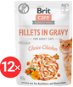 Brit Care Cat Fillets in Gravy Choice Chicken 12 × 85 g - Cat Food Pouch