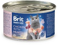 Brit Premium by Nature Chicken with Hearts 200 g - Konzerva pre mačky