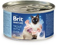 Brit Premium by Nature Trout with Liver 200g - Canned Food for Cats
