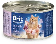 Brit Premium by Nature Turkey with Liver 200 g - Konzerva pre mačky