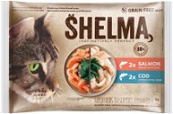 Shelma Cat Food Pouch 2 × Salmon, 2 × Cod 4 × 85g - Cat Food Pouch