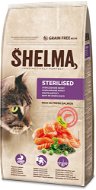 Granule pro kočky Shelma bezobilné granule s čertvým lososem pro sterilizované kočky 8 kg - Granule pro kočky