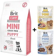 Brit Care Mini Grain Free Puppy Lamb 2 kg + 2× kapsička 85 g zdarma - Granule pre šteniatka