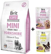 Brit Care Mini Grain Free Yorkshire 2 kg + 2× kapsička 85 g - Granuly pre psov