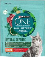 Cat Kibble Purina ONE Dual Nature Sterilized Spirulina with Beef 750g - Granule pro kočky