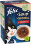 Cat Soup Felix Soup Delicious Selection with Beef, Chicken and Lamb 6 × 48g - Polévka pro kočky