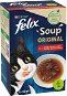 Polievka pre mačky Felix Soup - Lahodný výber s hovädzím, kuraťom a jahňacím, 6 × 48 g - Polévka pro kočky
